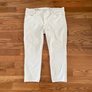 J. Crew 9" Vintage Slim Straight Jean Womens 34 White Summer Casual Chic Basic